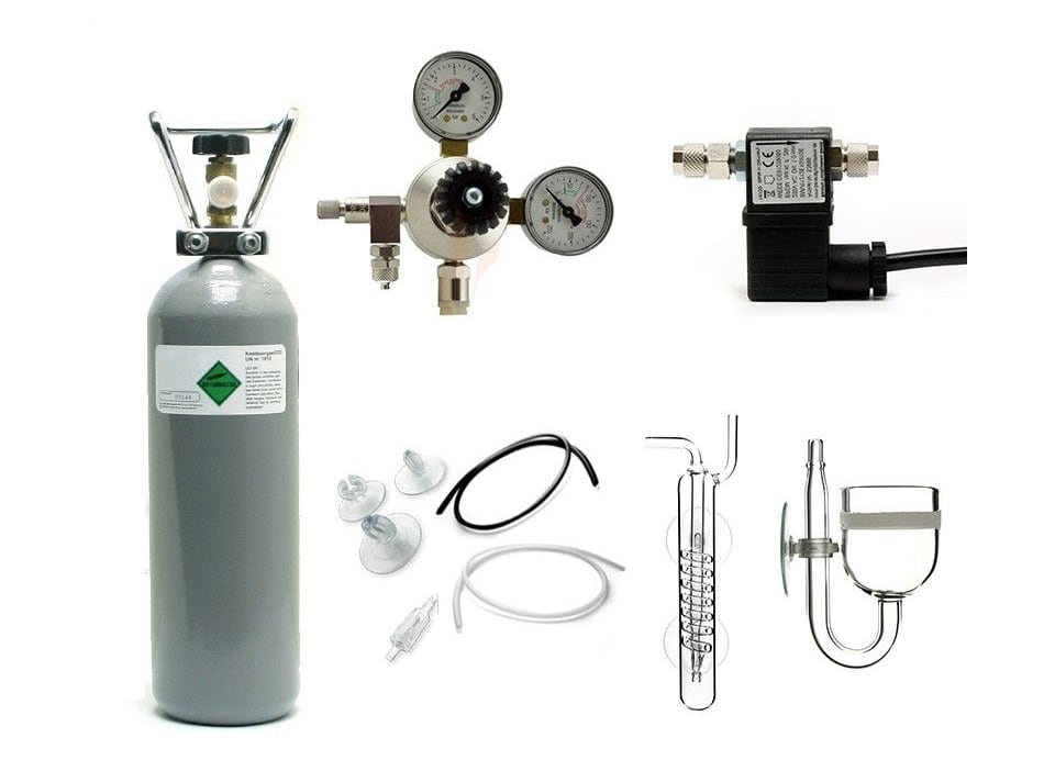 A complete aquarium CO2 system